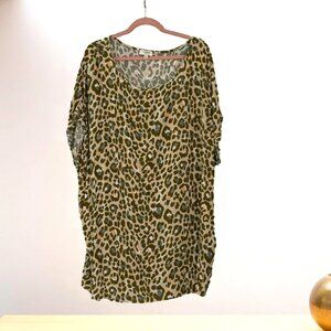 NWOT‎ Umgee Leopard Dress Size L